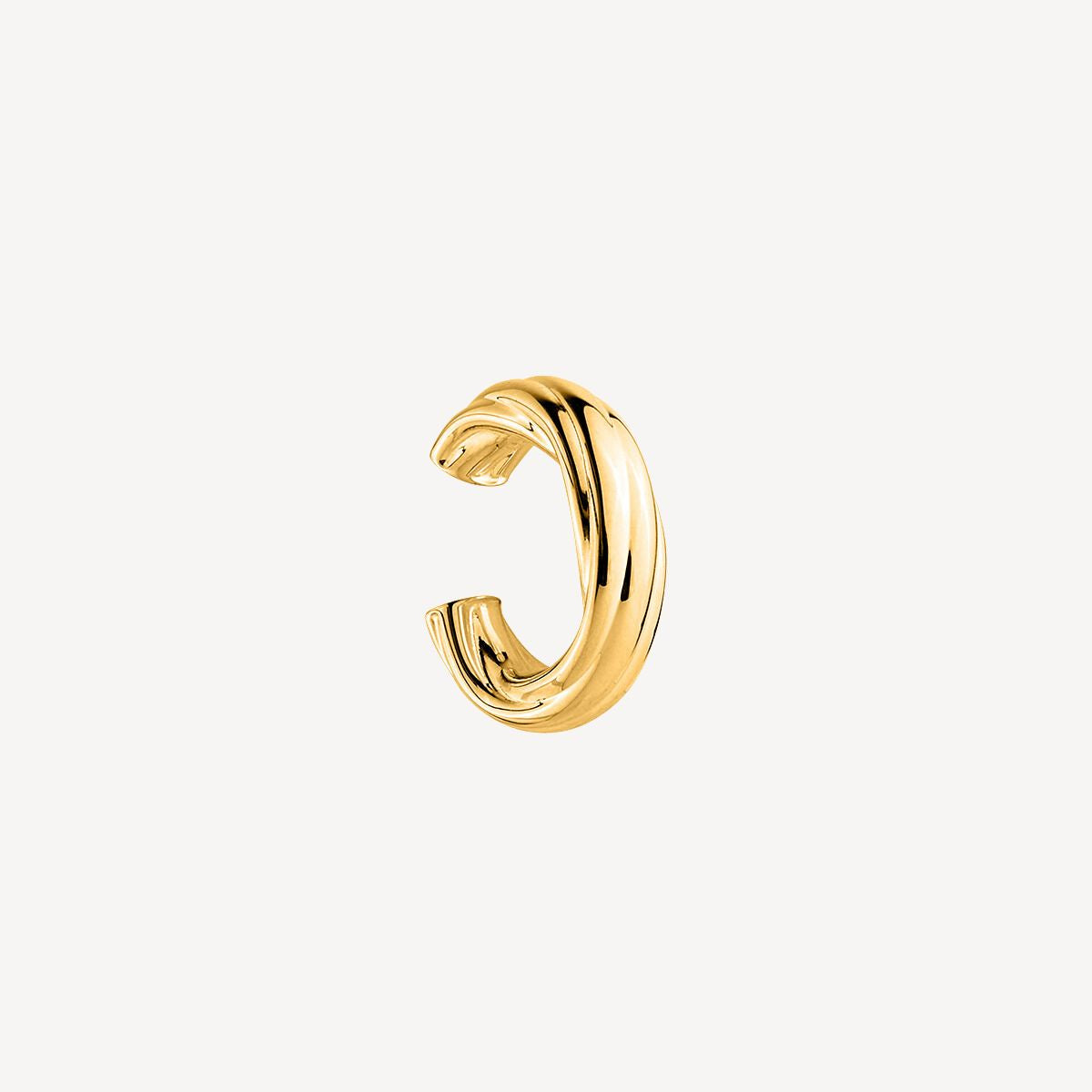 Yellow Gold Wisteria Ear Cuff