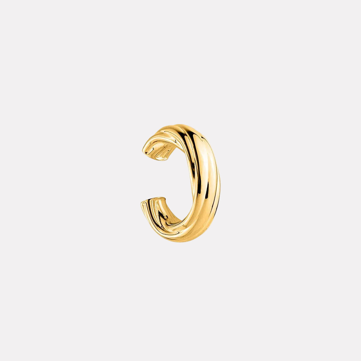 Yellow Gold Wisteria Ear Cuff