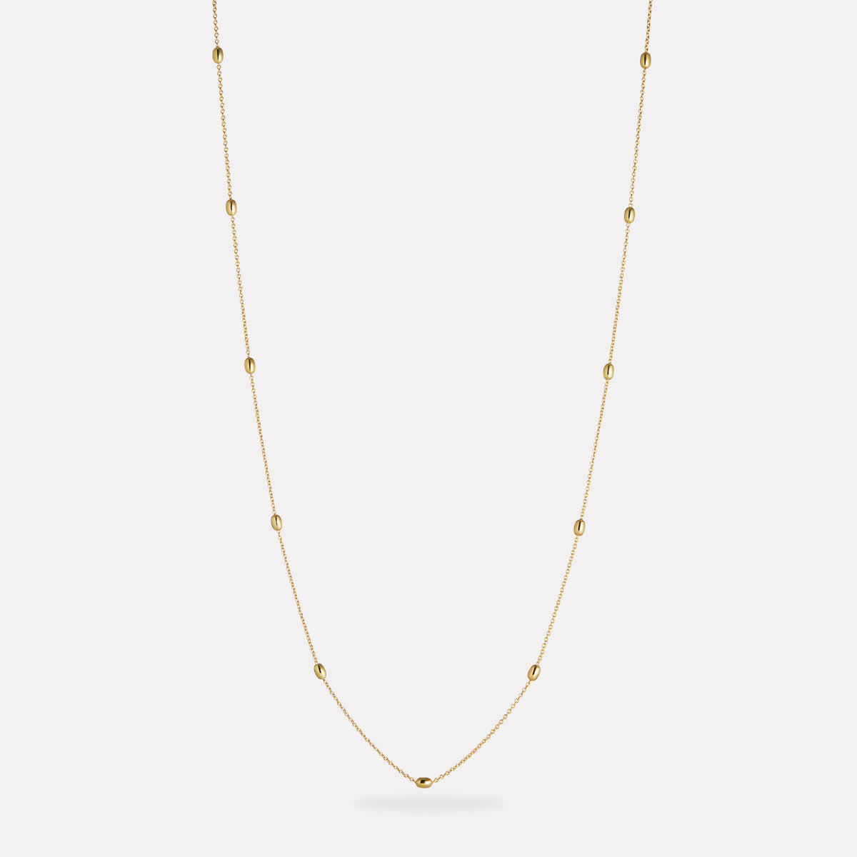 Yellow Gold Like a Breeze Necklace (45cm)
