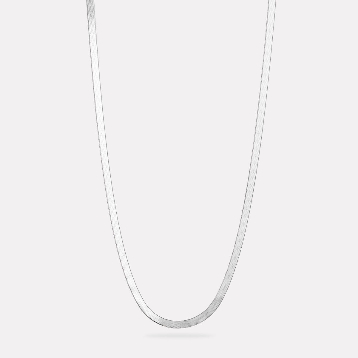 Sterling Silver Herringbone Necklace