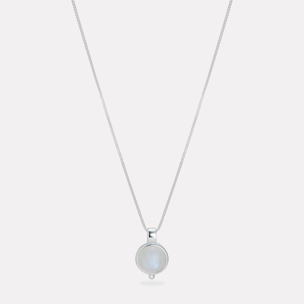 Sterling Silver Garland Moonstone Necklace