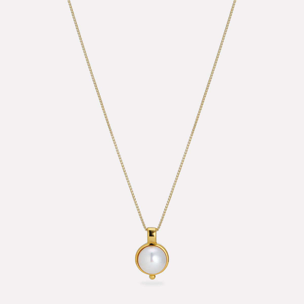Yellow Gold Garland Pearl Necklace