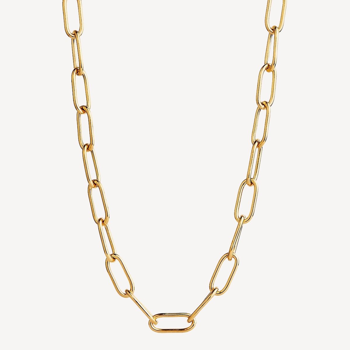 Yellow Gold Vista Large Link Necklace
