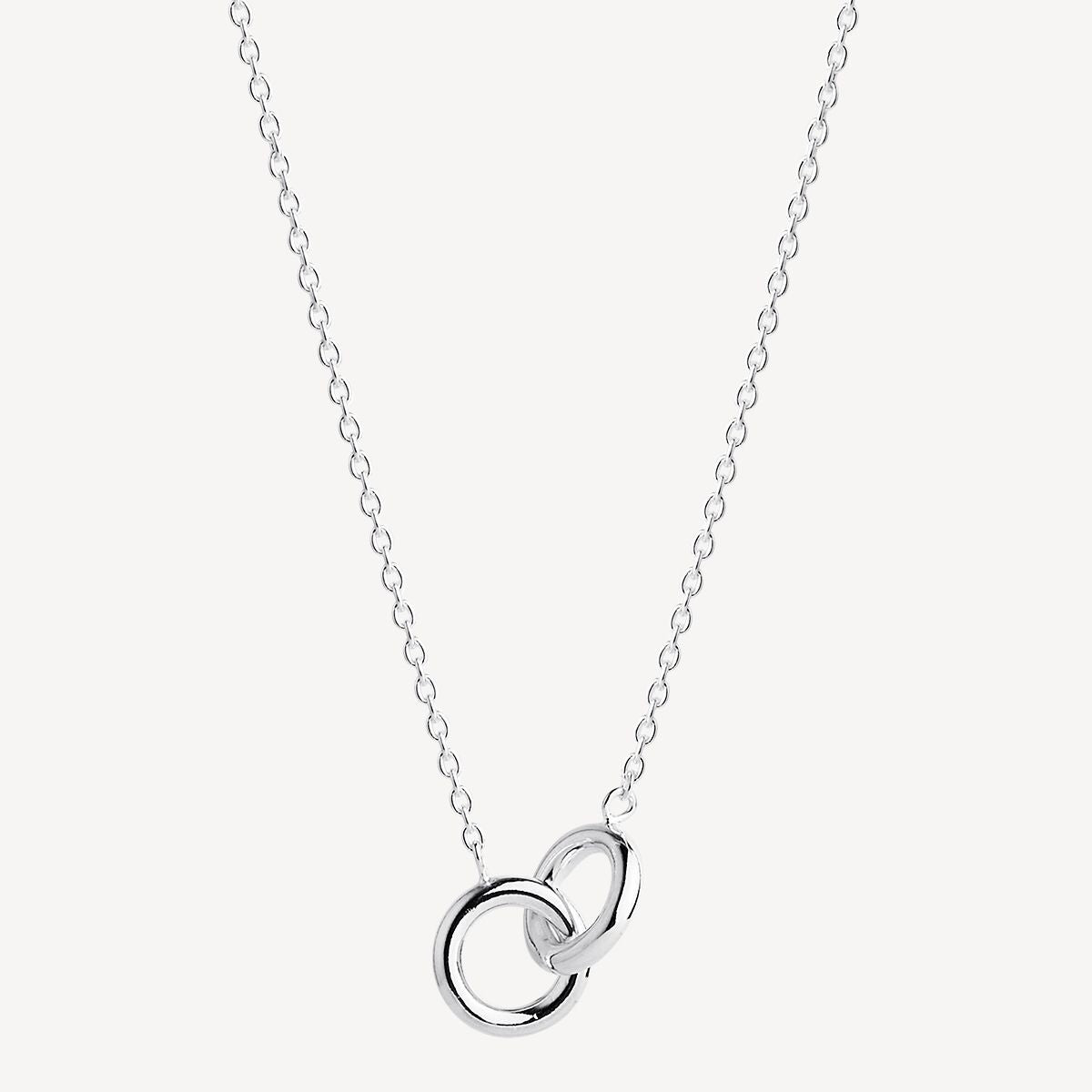 Sterling Silver Embrace Necklace (42cm+ext)