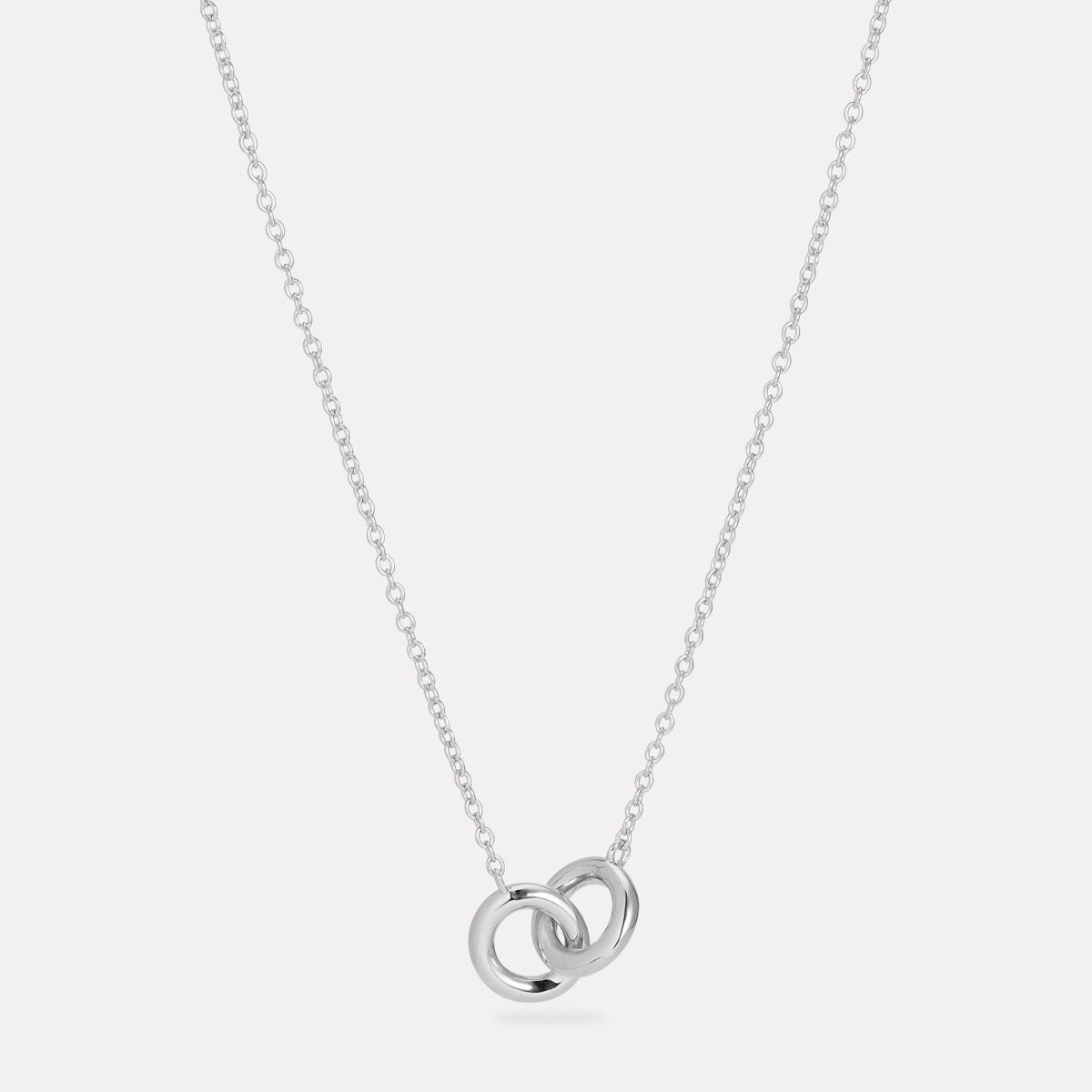 Sterling Silver Embrace Necklace (42cm+ext)