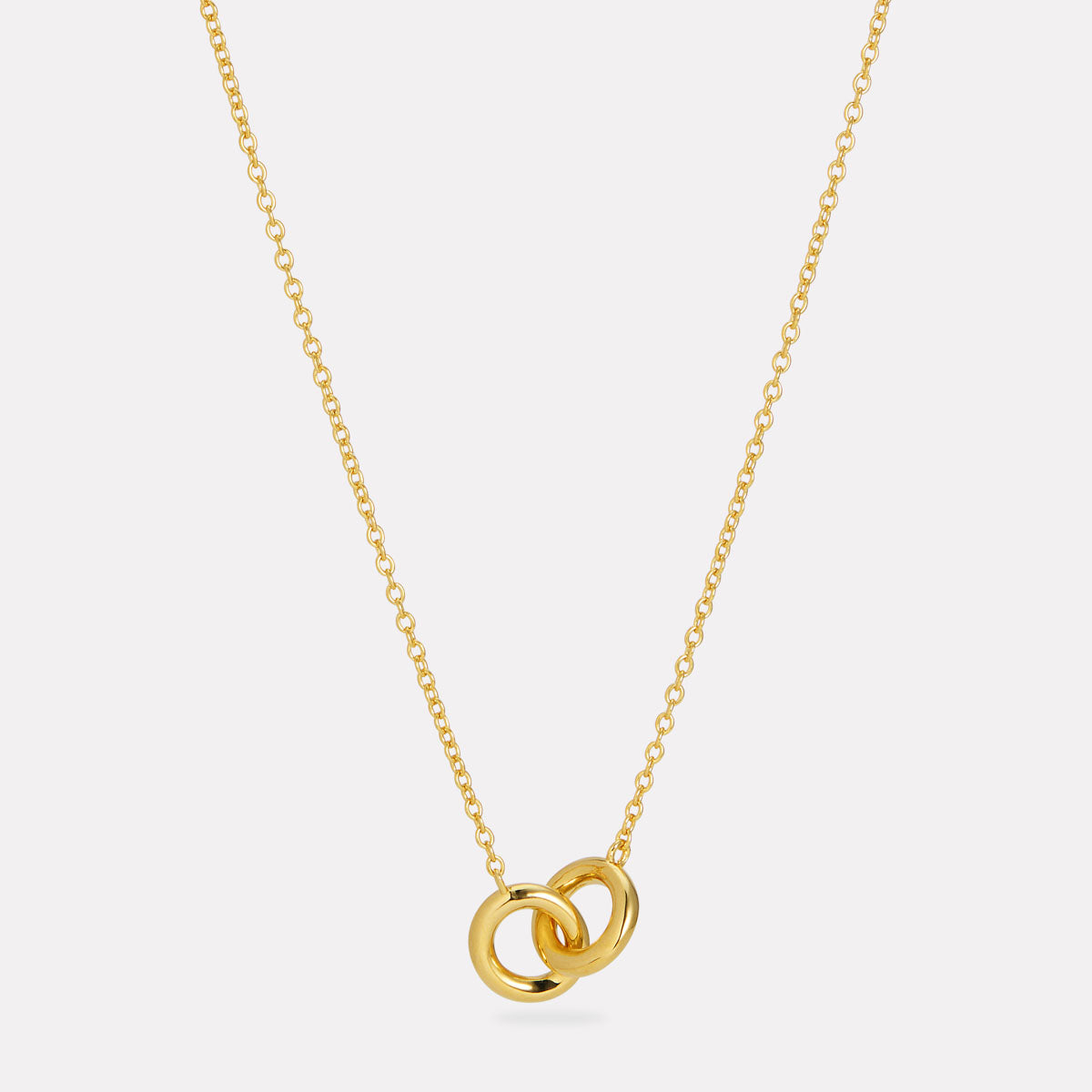 Yellow Gold Embrace Necklace (42cm+ext)