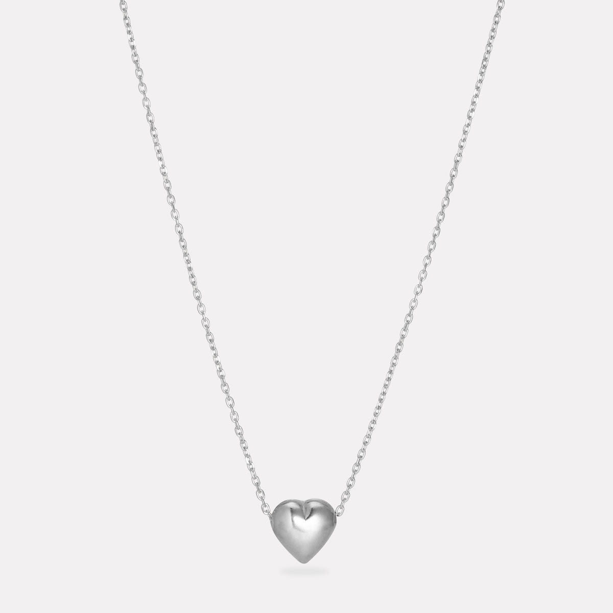 Sterling Silver 45cm Amore Charm Necklace