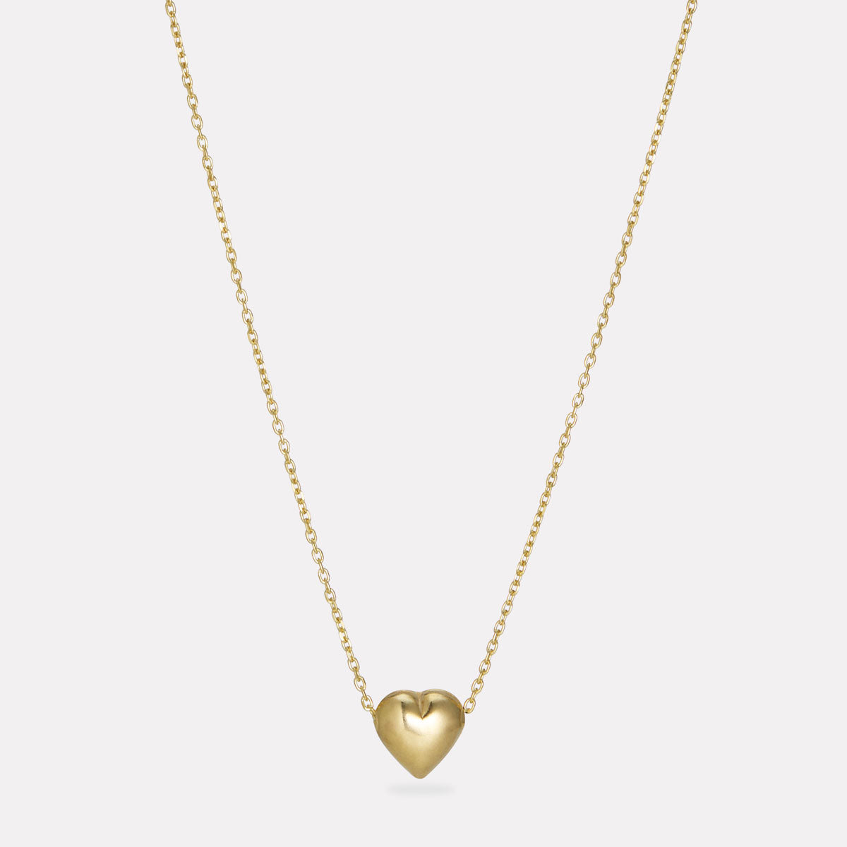 Yellow Gold 45cm Amore Charm Necklace