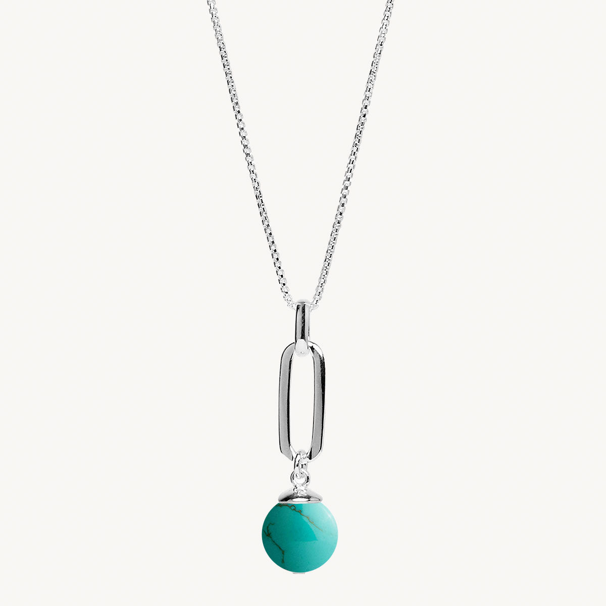 Sterling Silver The Enchantress Turquoise Pendant Necklace
