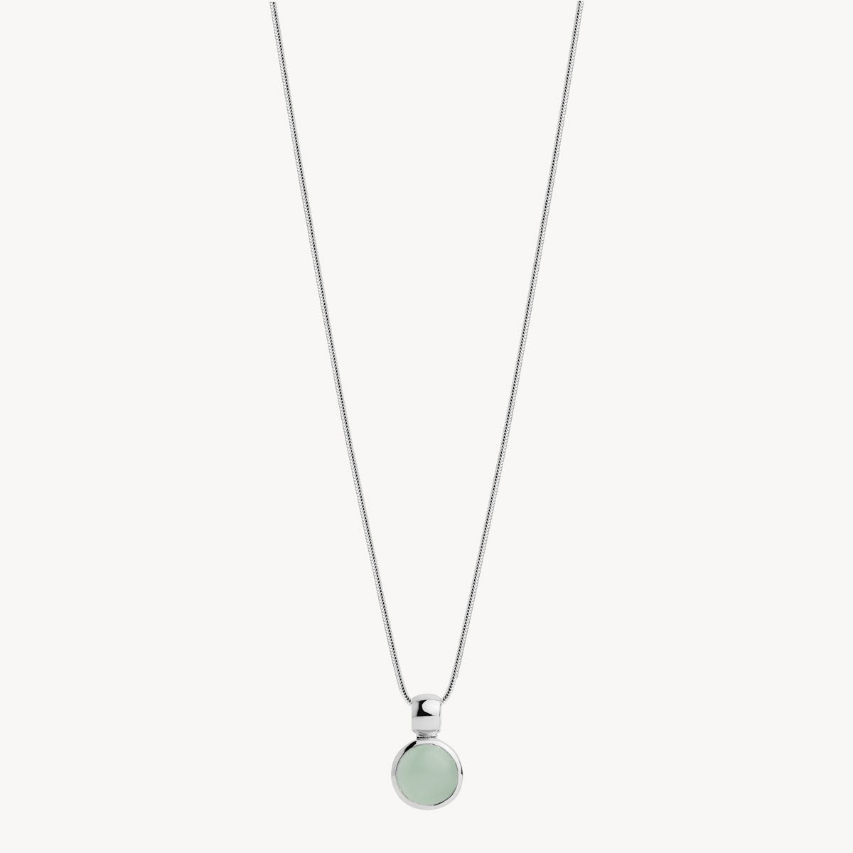 Sterling Silver Chroma Aqua Chalcedony Necklace