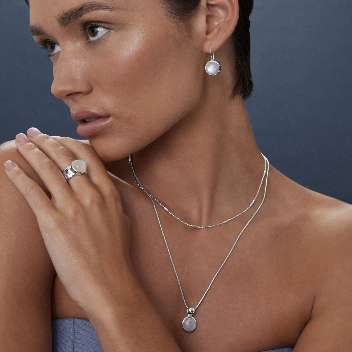 Chroma Moonstone Necklace