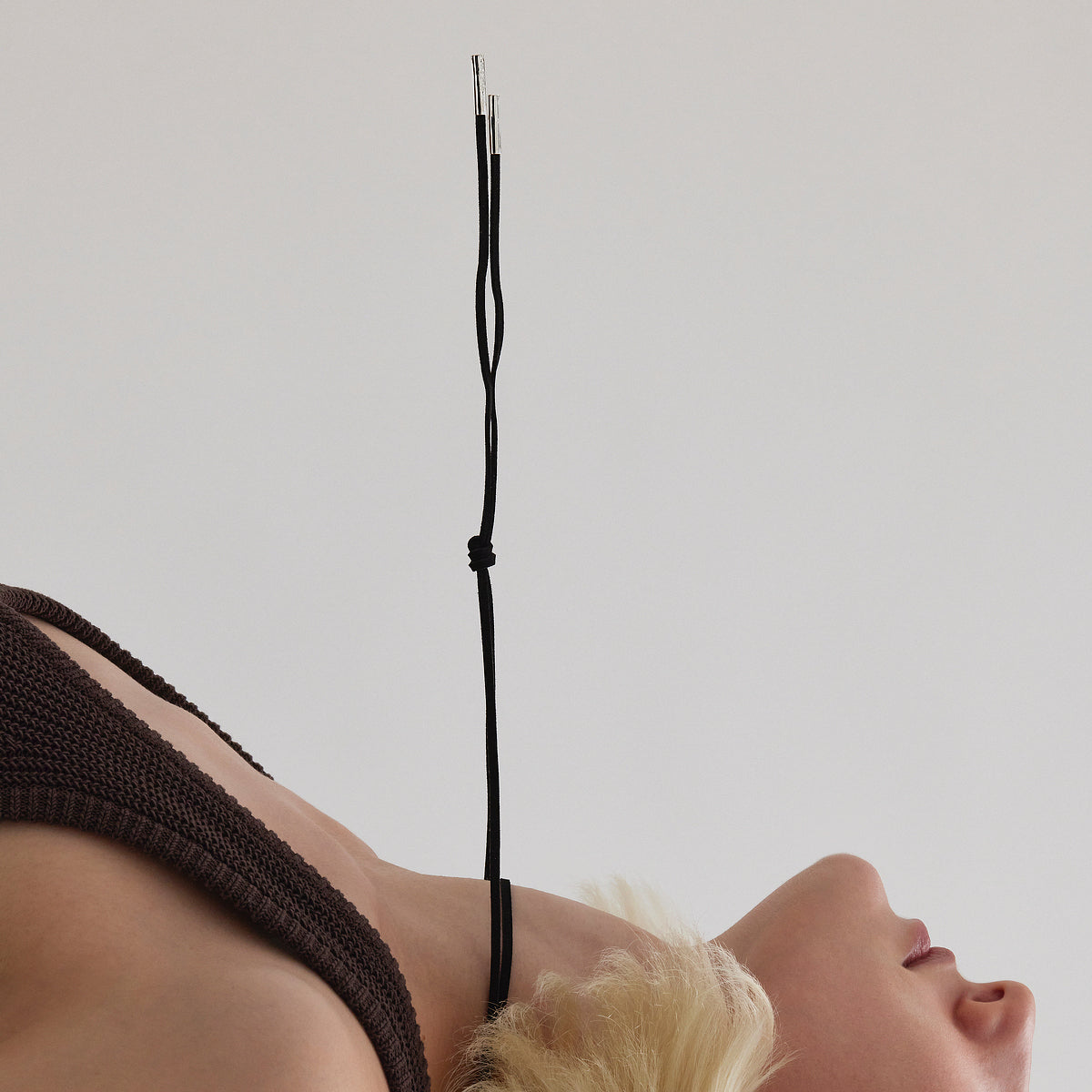 Gamuza Wrap Rod Necklace