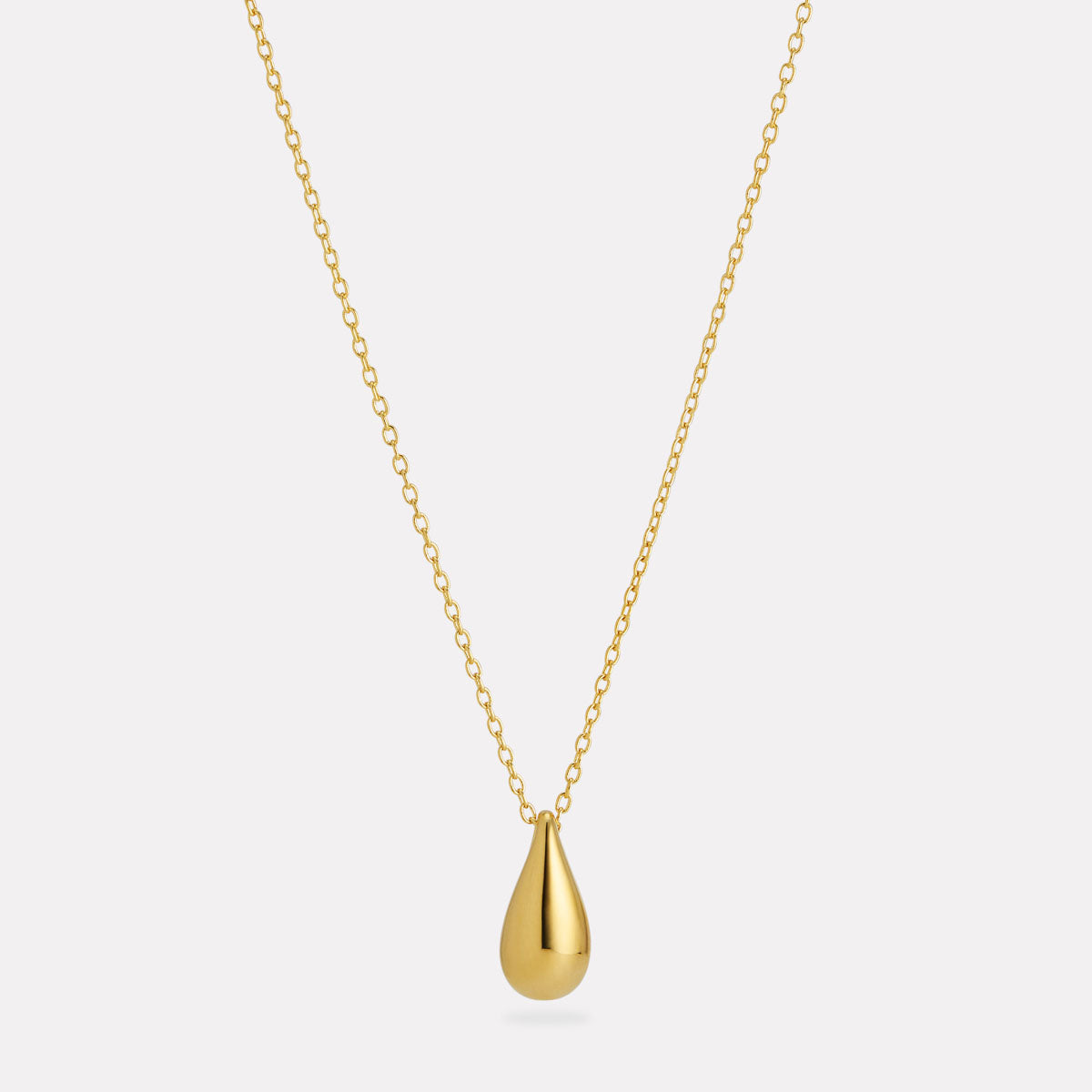 Yellow Gold Eau Necklace