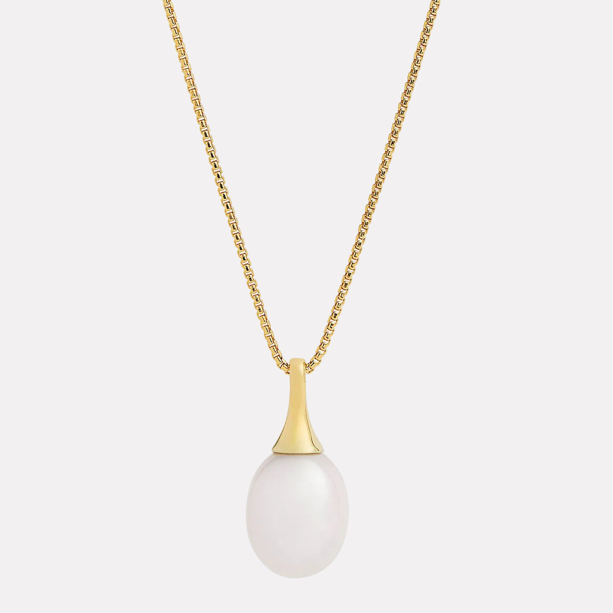 Yellow Gold Isla Pearl Necklace