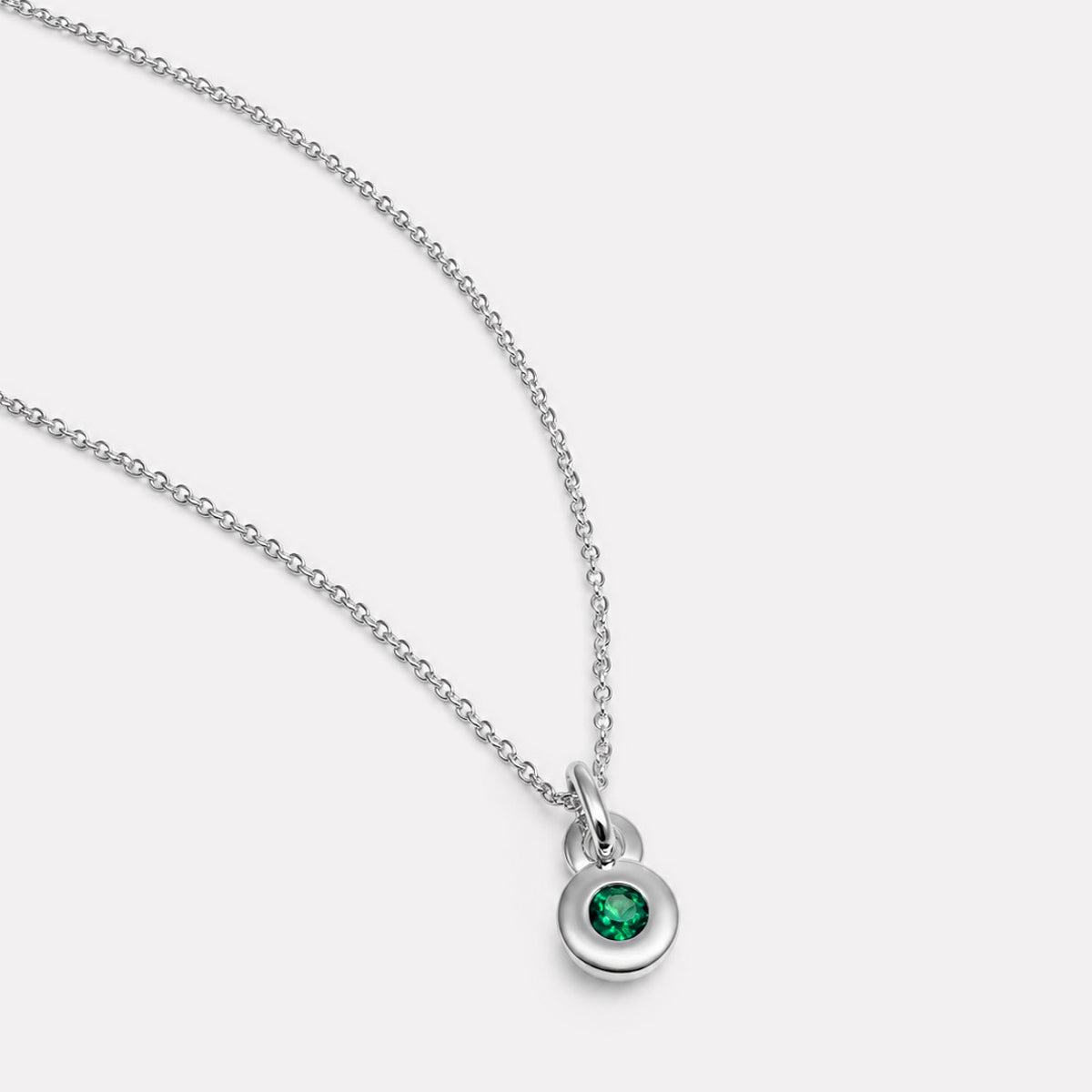 May Emerald Birthstone Necklace