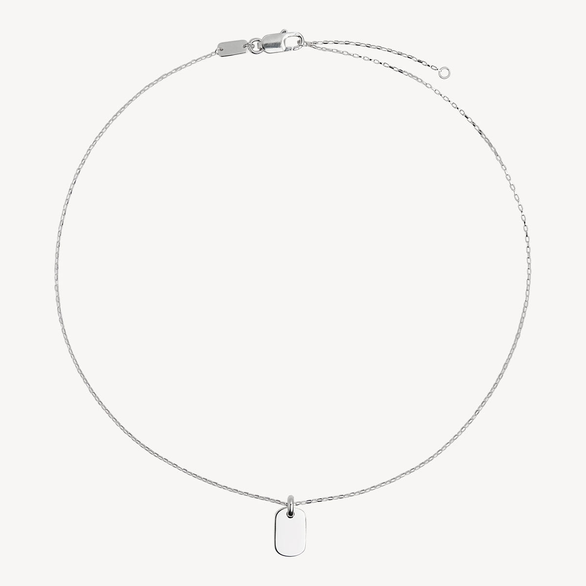 Moto Men’s Silver Dog Tag Pendant