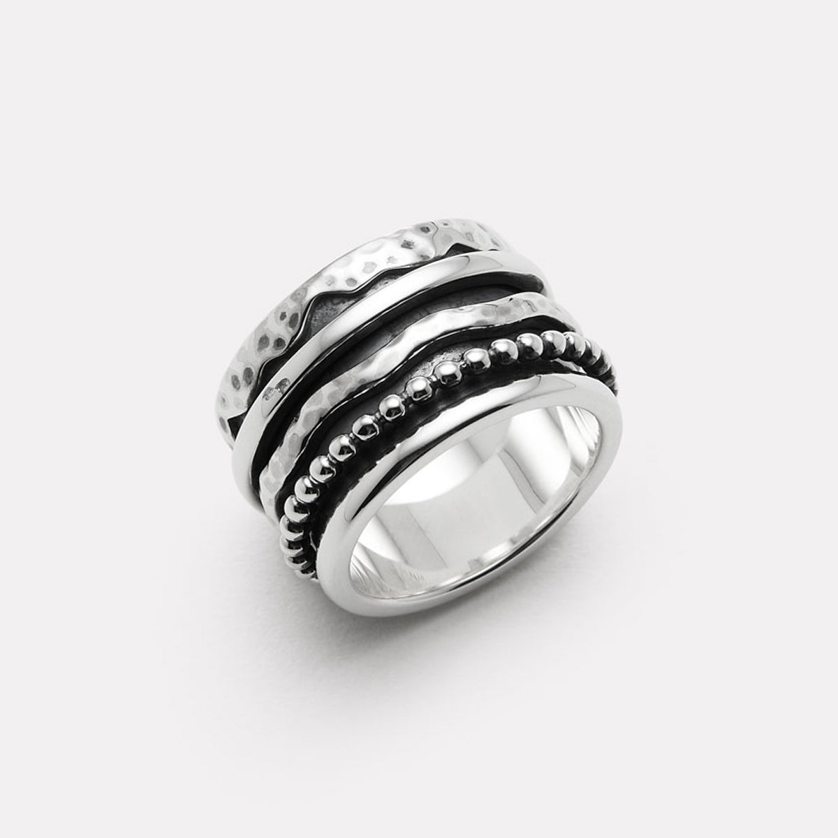 Sterling Silver Bands Of Time Ring