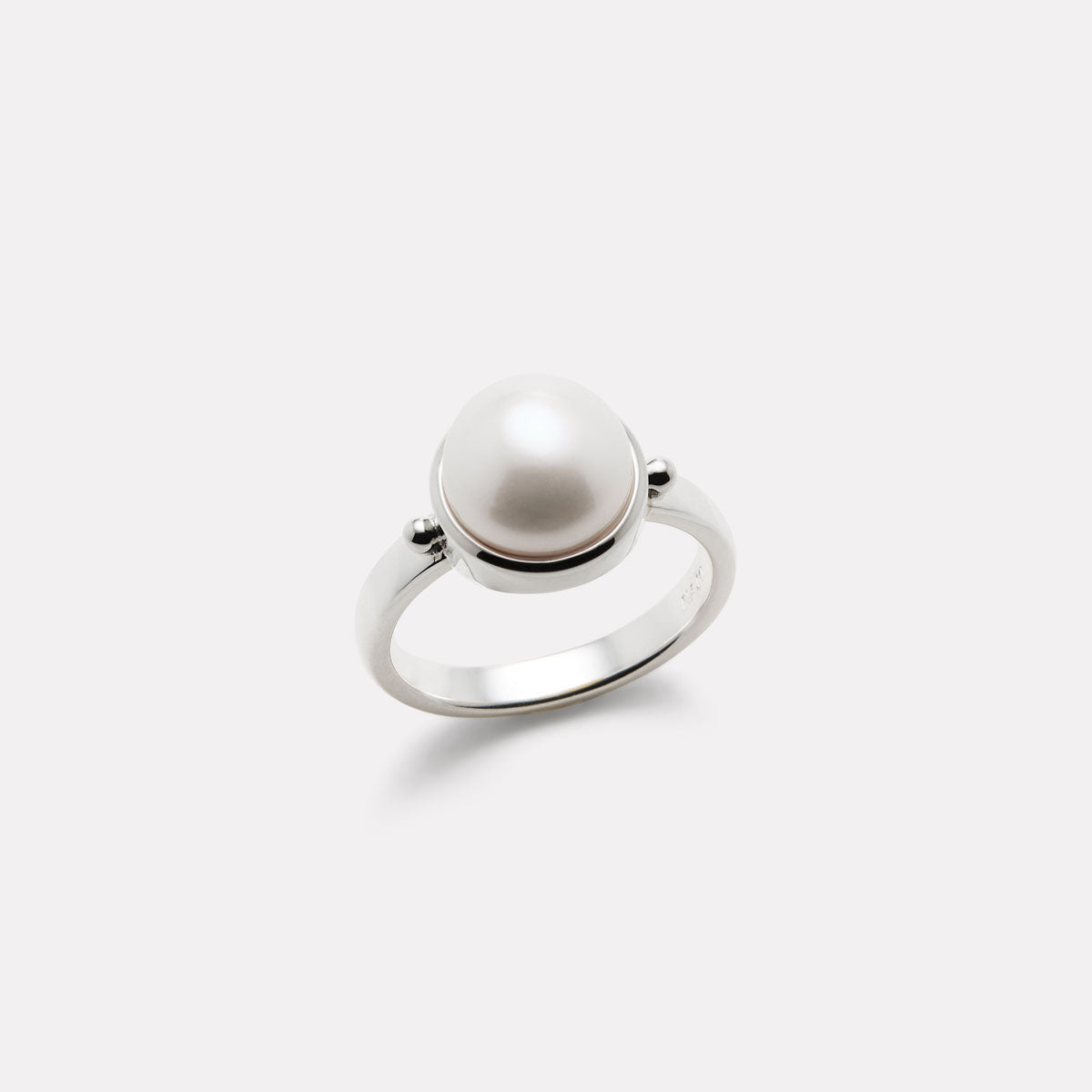 Sterling Silver Garland Pearl Ring