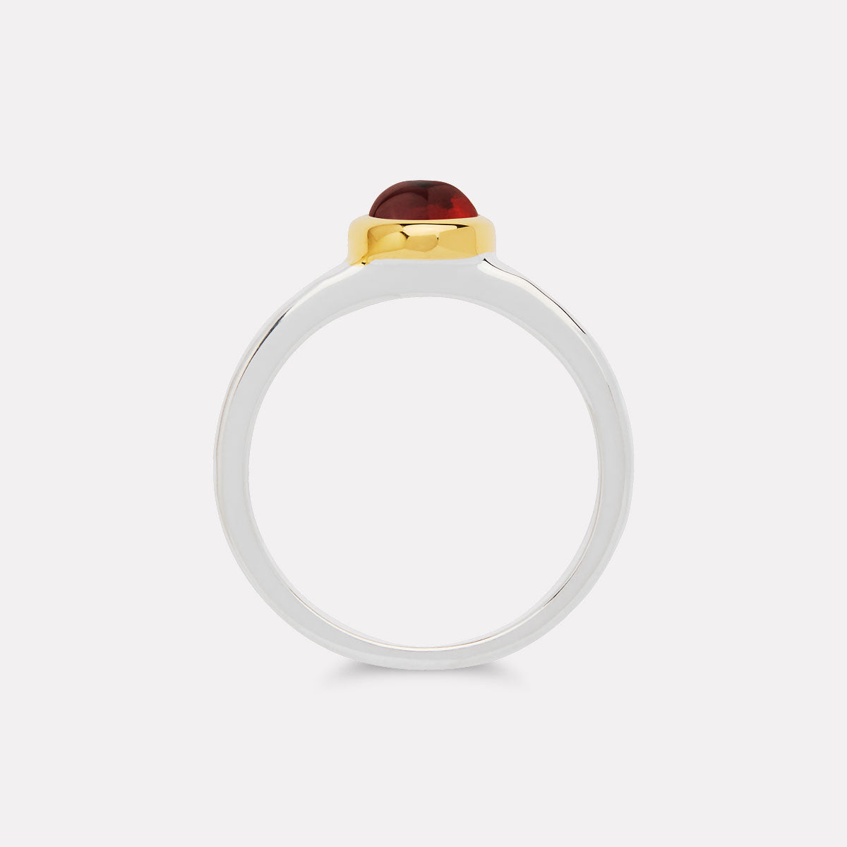 Solace 2-Tone Garnet Ring