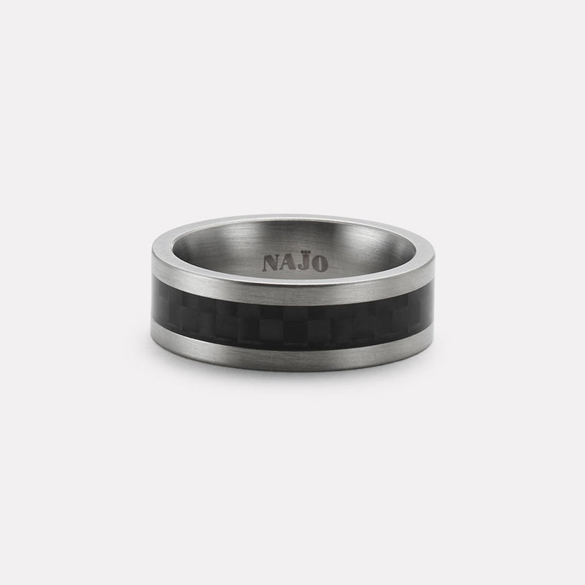 The Aviator Carbon Fibre and Steel Ring