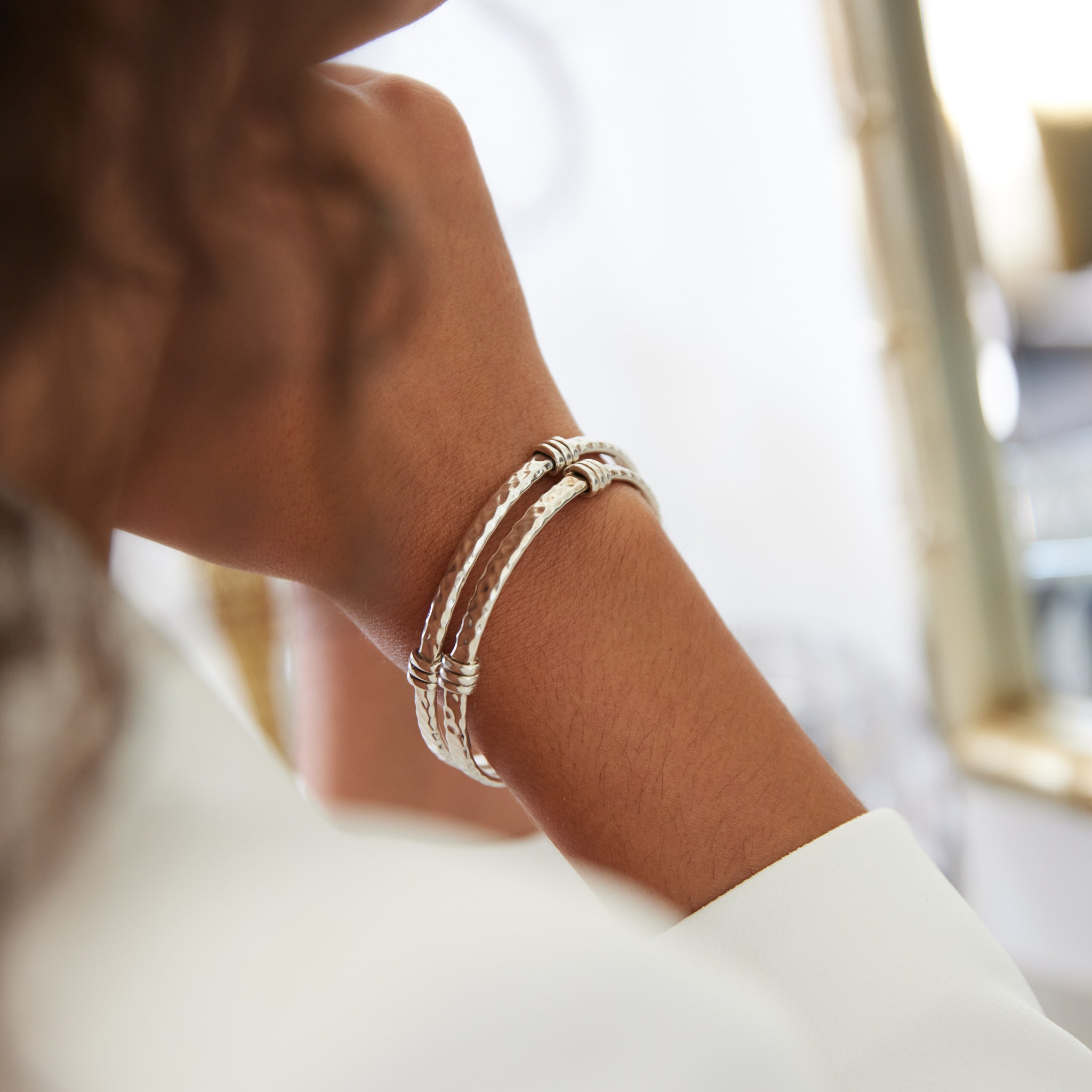 Silver Amarres Bangle