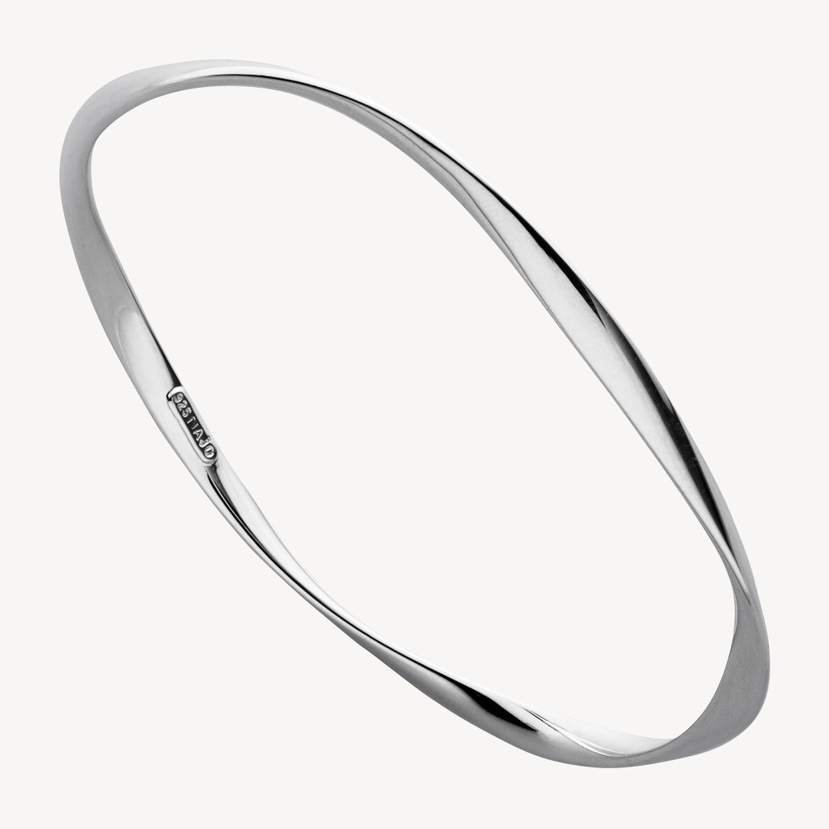 Sterling Silver Garden of Eden Bangle