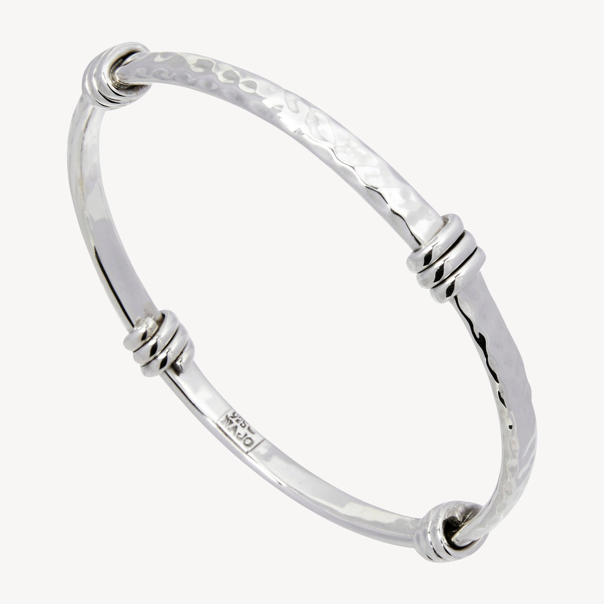 Sterling Silver Silver Amarres Bangle