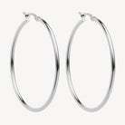 Sterling Silver Simple Hoop 2x45mm