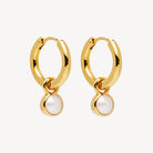 Yellow Gold Heavenly Pearl Earring