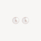 Large Sterling Silver Luminosity Pearl Bridal Stud Earring