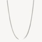 Sterling Silver Herringbone Necklace