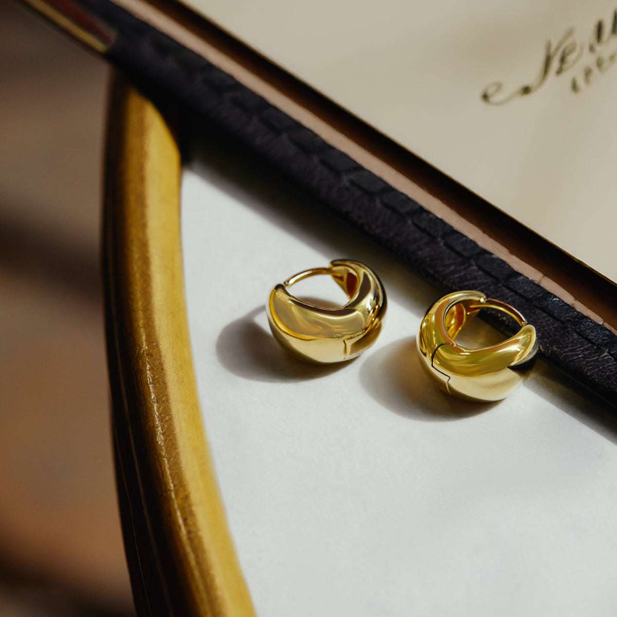 Gold Huggie Earrings