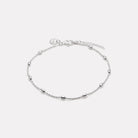 Sterling Silver Cassiopeia Anklet