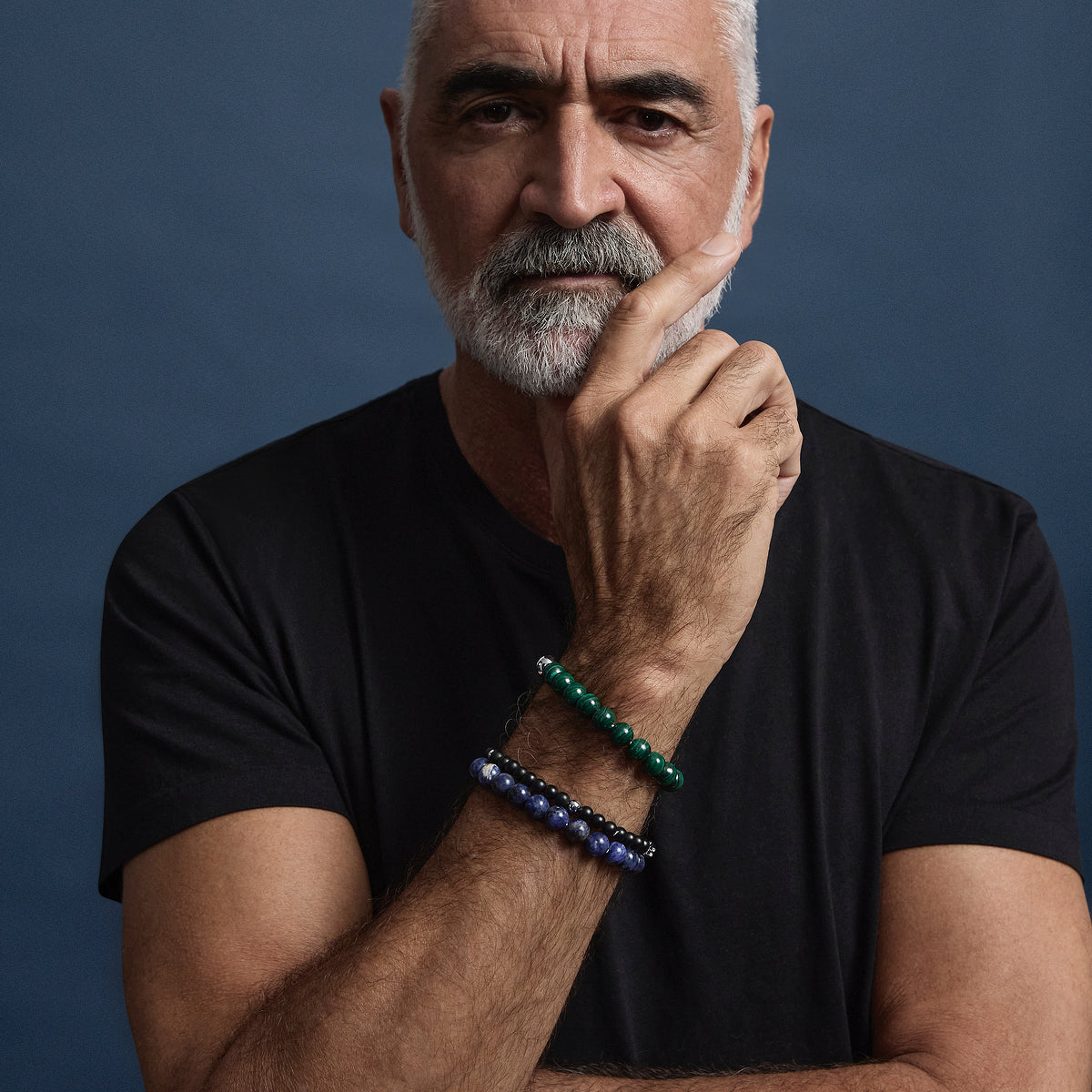 Atlas Men's 10mm Beaded Sodalite Bracelet