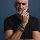 Apollo Men's 10mm Sodalite & Steel Elasticised Stretch Bracelet