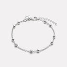 Sterling Silver Mattina Single Bracelet (18.5cm + 3cm ext)