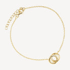 Yellow Gold Embrace Bracelet (17.5cm+ext)