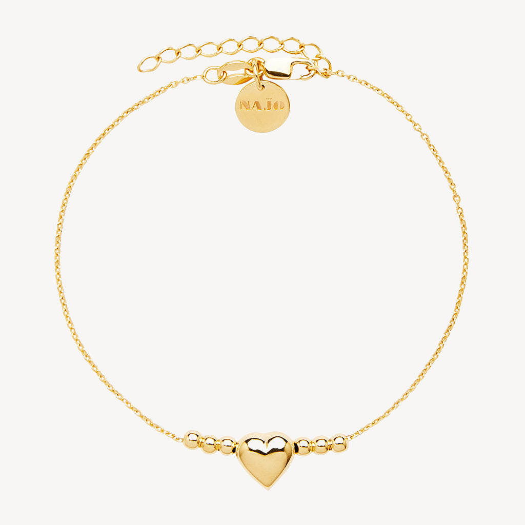 Yellow Gold Amore Charm Bracelet