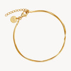 Yellow Gold Mirage Double Chain Bracelet