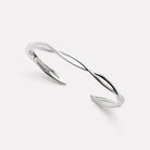 Sterling Silver Belle Hinged Cuff