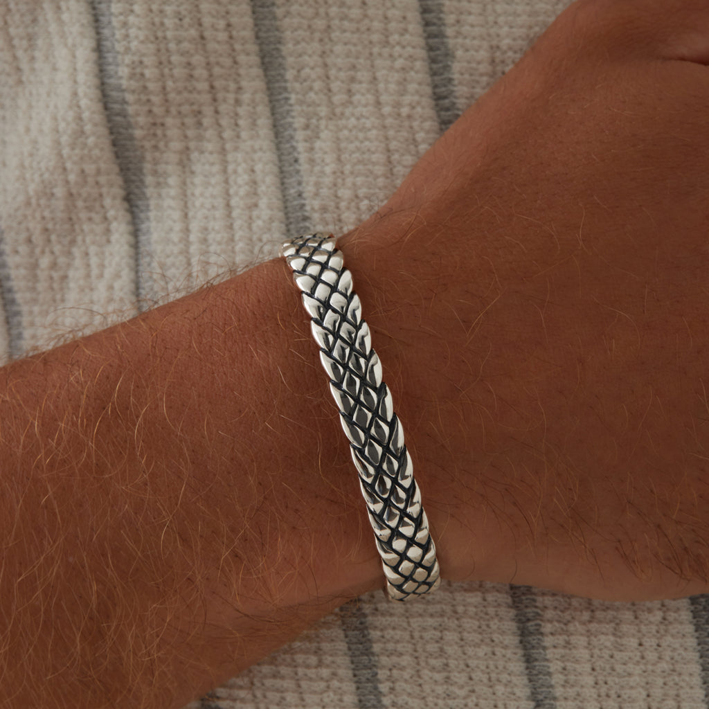 Ophidian Men’s Silver Cuff