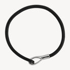Kinship Men’s Leather and Steel Bracelet