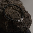 The Mariner Men’s Plaited Leather and Steel Bracelet