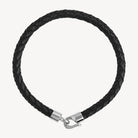 The Mariner Men’s Plaited Leather and Steel Bracelet
