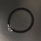 The Mariner Men’s Plaited Leather and Steel Bracelet