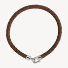 The Mariner Men’s Plaited Leather and Steel Bracelet