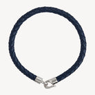 The Mariner Men’s Plaited Leather and Steel Bracelet