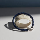 The Mariner Men’s Plaited Leather and Steel Bracelet