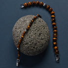 Atlas Men's 6mm Beaded Tiger's Eye Bracelet