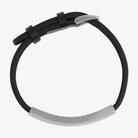 Memento Men’s Leather Buckle Identity Bracelet
